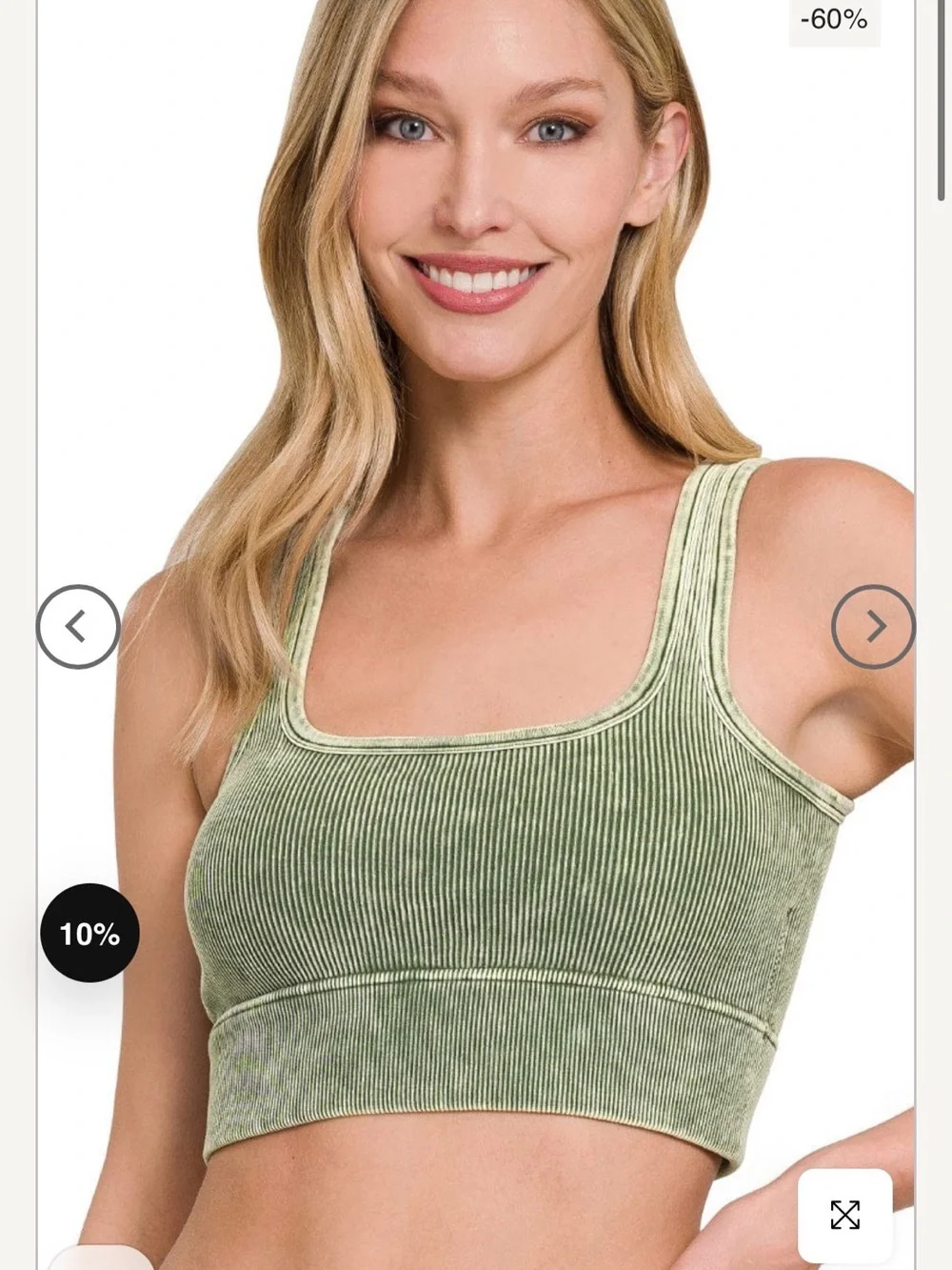5 x ZENANA Ribbed Cropped Tanks/Sports Bras S/M Super Stretchy & Comfy Brand New